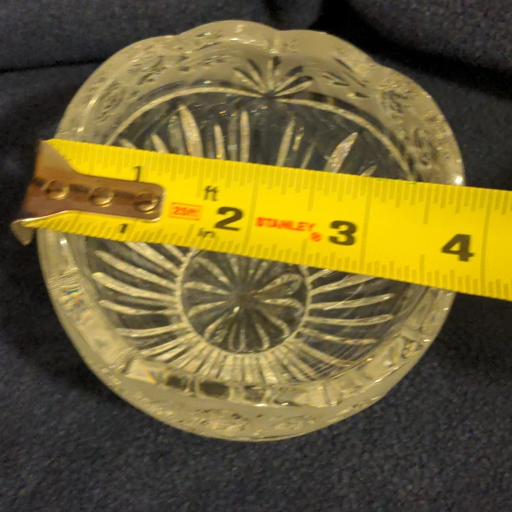 Oneida Southern Garden Crystal Hostess Bowl